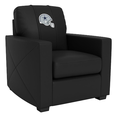 Dreamseat Silver Club Chair with Dallas Cowboys Helmet Logo XZ7759002CHCDBK-PSNFL20042